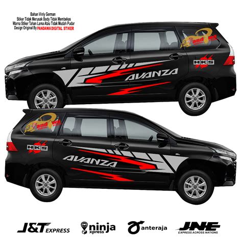 Cutting Sticker Mobil Avanza Veloz