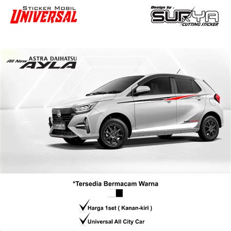 Cutting Sticker Mobil City Car