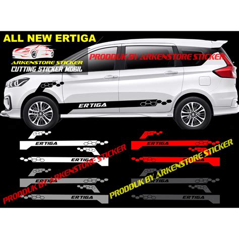 Cutting Sticker Mobil Ertiga Grey
