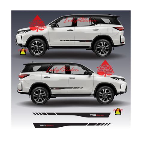 Cutting Sticker Mobil Fortuner Vrz