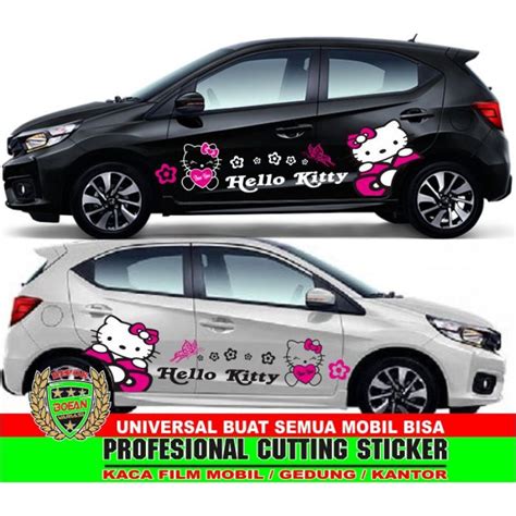 Cutting Sticker Mobil Hello Kitty