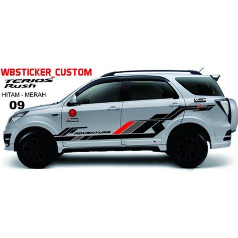 Cutting Sticker Mobil Hitam Putih