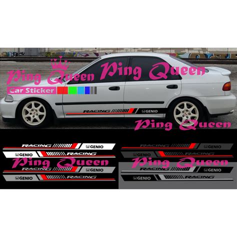 Cutting Sticker Mobil Honda Genio