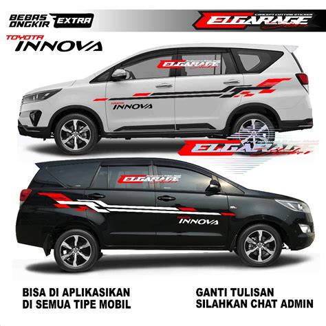 Cutting Sticker Mobil Innova