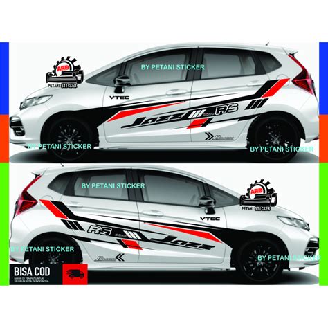 Cutting Sticker Mobil Jazz Rs