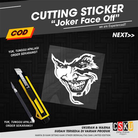 Cutting Sticker Mobil Joker