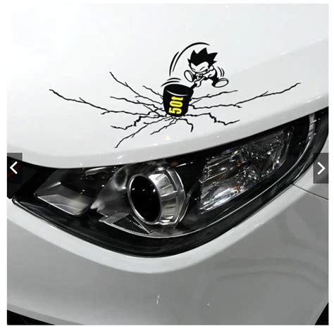 Cutting Sticker Mobil Karakter