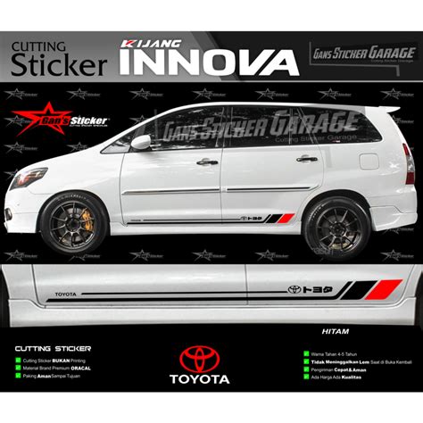 Cutting Sticker Mobil Kijang Innova