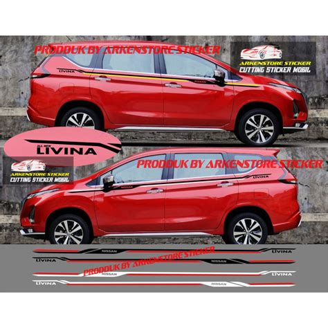 Cutting Sticker Mobil Livina