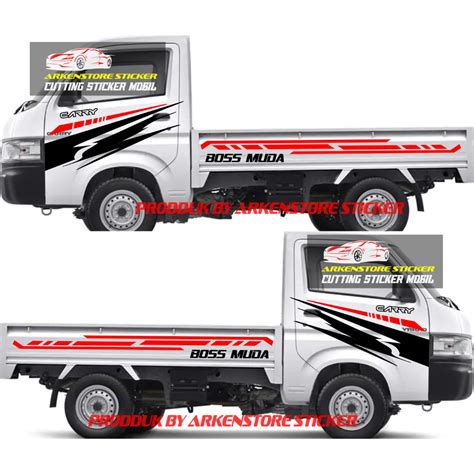 Cutting Sticker Mobil Pick Up