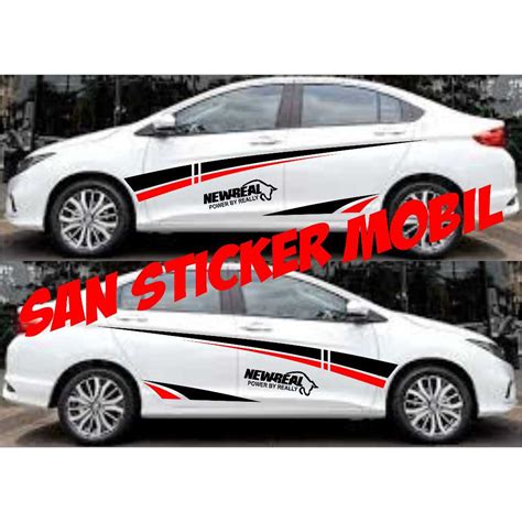 Cutting Sticker Mobil Sedan Vios
