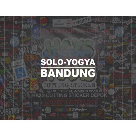 Cutting Sticker Mobil Solo