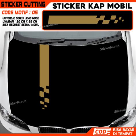 Cutting Sticker Mobil Strip Kap