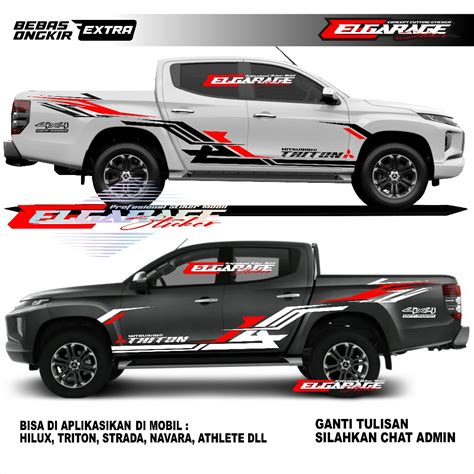 Cutting Sticker Mobil Triton