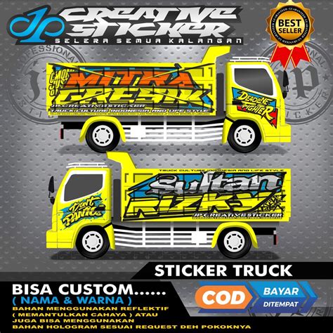Cutting Sticker Mobil Truck
