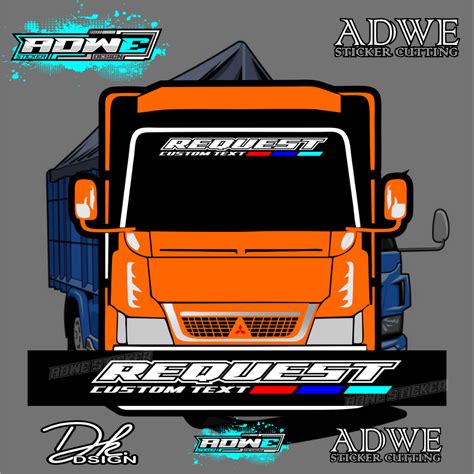 Cutting Sticker Mobil Truk Terbaru