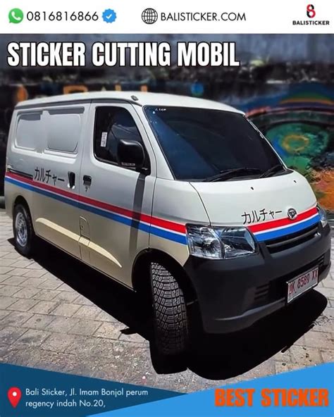 Cutting Sticker Mobil Van