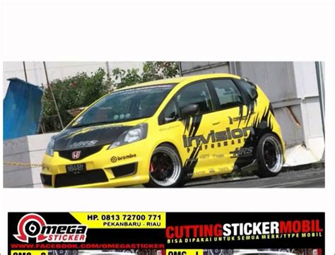 Cutting Sticker Mobil Warna Kuning