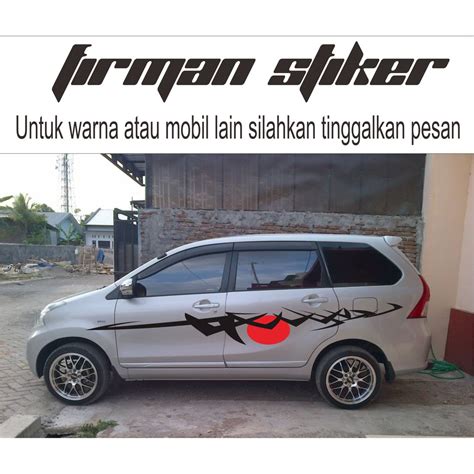 Cutting Sticker Mobil Warna Silver