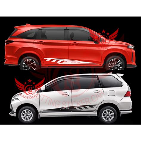 Cutting Sticker Mobil Xenia All New