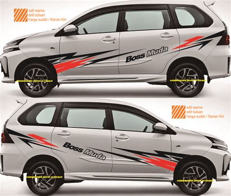 Cutting Sticker Mobil Xenia Avanza