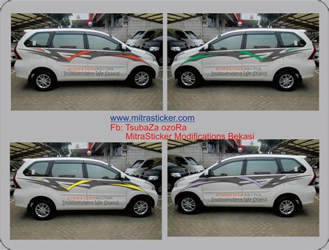 Cutting Sticker Mobil Xenia Silver