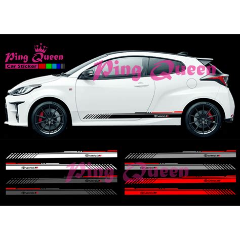 Cutting Sticker Mobil Yaris Merah