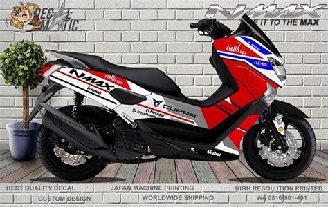 Cutting Sticker Modifikasi Nmax Putih