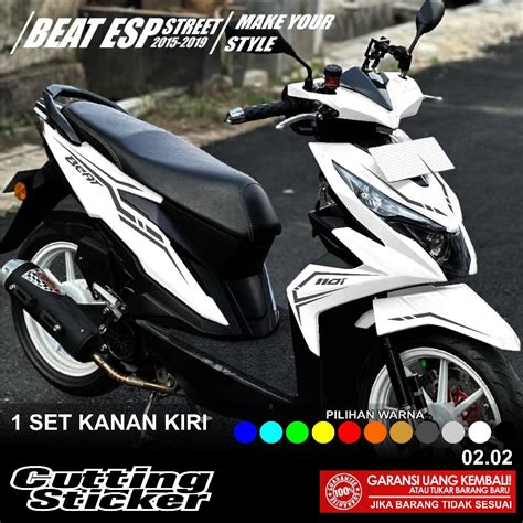 Cutting Sticker Motor Beat Pop