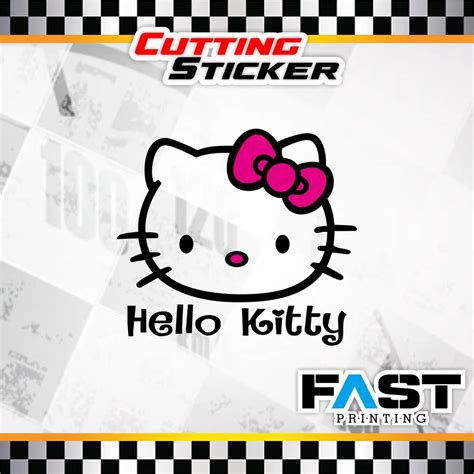 Cutting Sticker Motor Hello Kitty