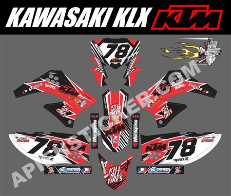 Cutting Sticker Motor Klx