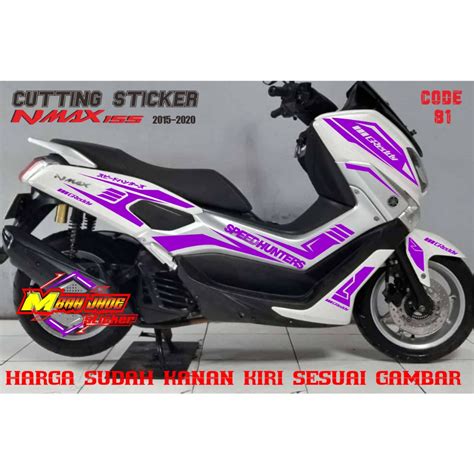 Cutting Sticker Motor Nmax Putih