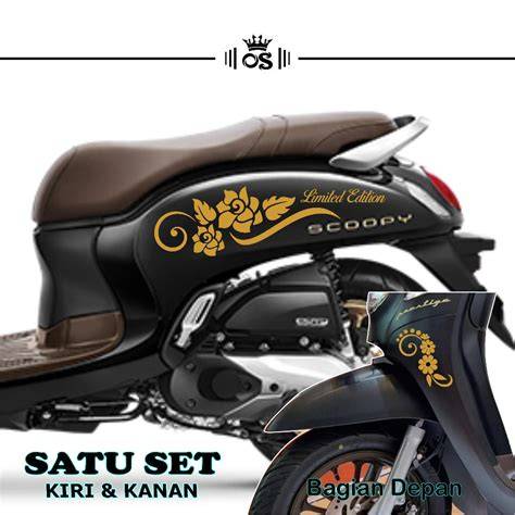Cutting Sticker Motor Scoopy
