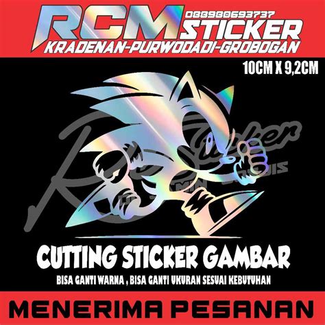 Cutting Sticker Motor Sonic