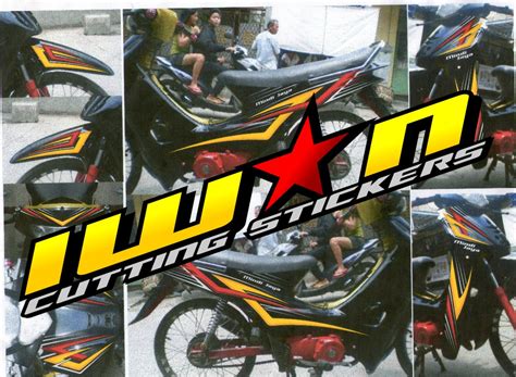 Cutting Sticker Motor Supra Fit