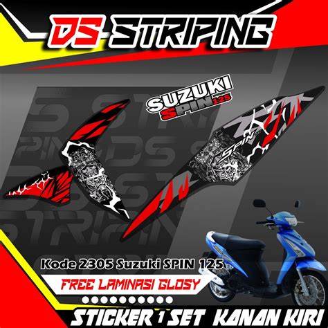 Cutting Sticker Motor Suzuki Spin