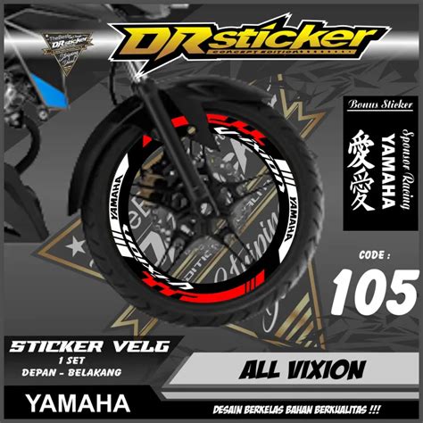 Cutting Sticker Motor Vixion 2013