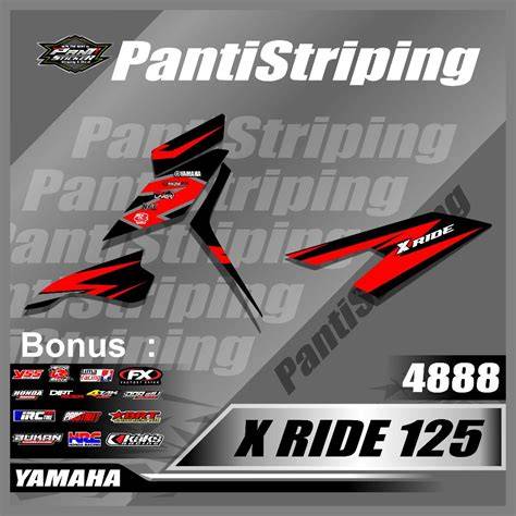 Cutting Sticker Motor X Ride