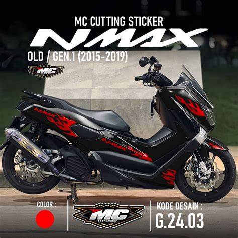 Cutting Sticker Nmax Hitam 2018