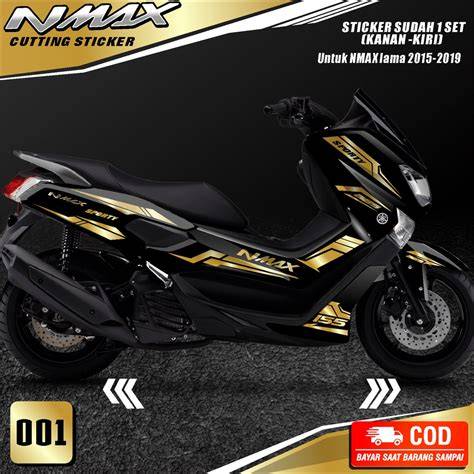 Cutting Sticker Nmax Hitam 2019