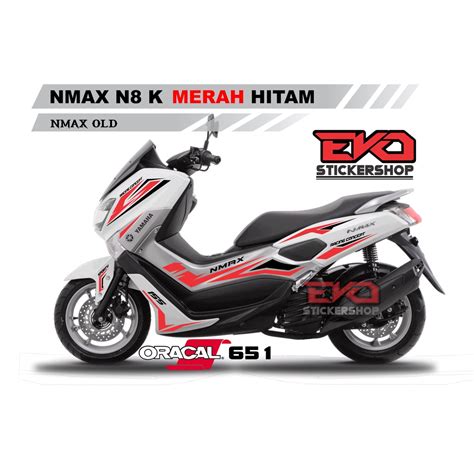 Cutting Sticker Nmax Putih 2017