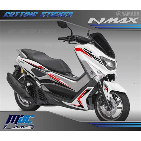 Cutting Sticker Nmax Putih 2018