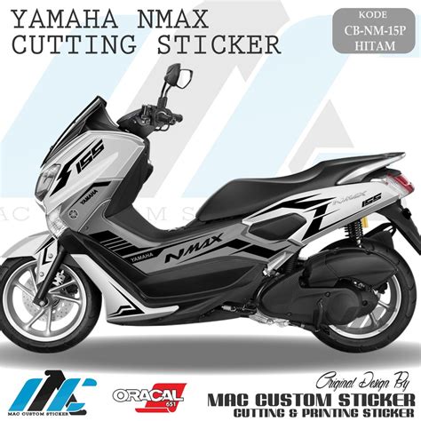 Cutting Sticker Nmax Putih Terbaru
