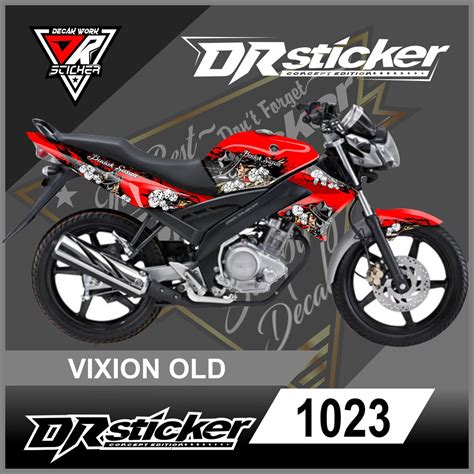 Cutting Sticker Old Vixion Putih