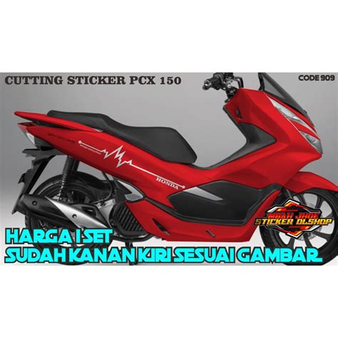 Cutting Sticker Pcx Merah