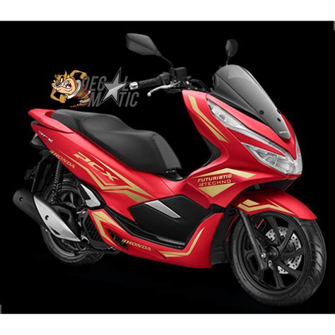 Cutting Sticker Pcx Merah Doff