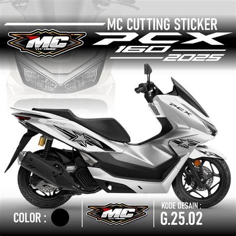Cutting Sticker Pcx Silver