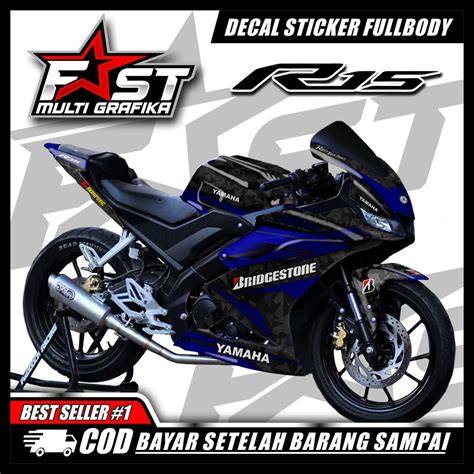 Cutting Sticker R15 Biru