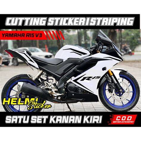 Cutting Sticker R15 V3 Hitam