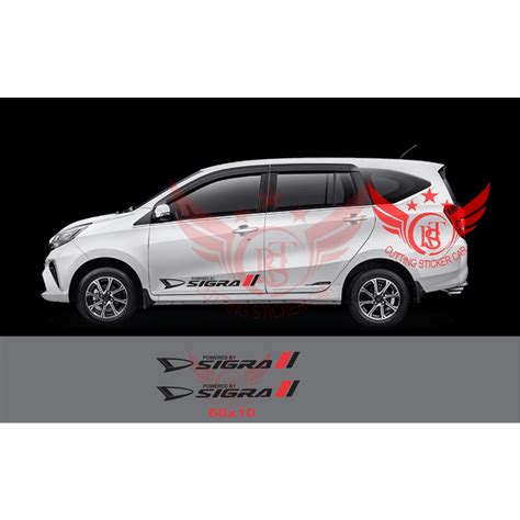 Cutting Sticker Sigra Putih